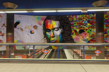 Arte Urbano. El impresionante mural geometrizado de Paco de Lucía en el metro de Madrid