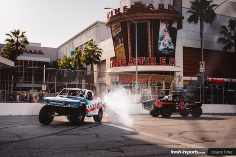 Stadium SUPER Trucks en Long Beach. ¿Alguien ha dicho que no puedan volar?