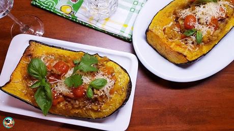 Calabaza asada y rellena