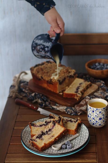 Bizcocho de Naranja con Arándanos y Streusel