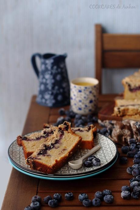 Bizcocho de Naranja con Arándanos y Streusel