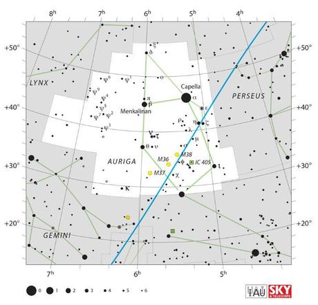 La constelación de Auriga: un cochero surcando los cielos La constelación de Auriga: un cochero surcando los cielos