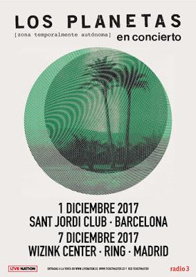 Los Planetas volverán en diciembre a Barcelona y Madrid para tocar en el Sant Jordi Club y el WiZink Center