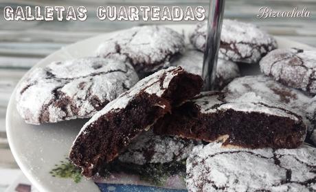 GALLETAS CUARTEADAS DE CHOCOLATE : SIN HARINA NI MANTEQUILLA