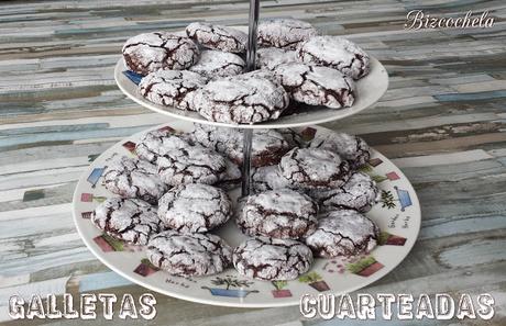 GALLETAS CUARTEADAS DE CHOCOLATE : SIN HARINA NI MANTEQUILLA