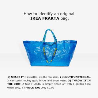 ¿Parecido sorprendente entre una bolsa de Ikea y un bolso de Balenciaga? No estás soñando