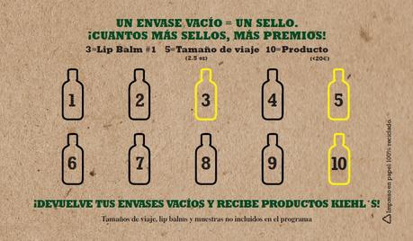 kiehl´s programa para reciclar envases
