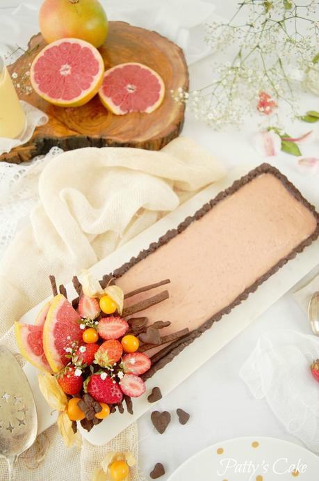 Tarta de pomelo y fresas, fusión de sabores