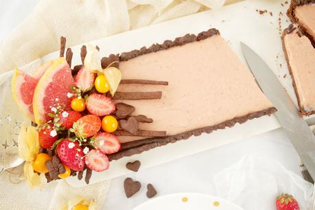 Tarta de pomelo y fresas, fusión de sabores