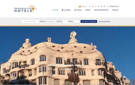 BCN City Hotels renueva su web Web de BCN City Hotels: multi-idioma y sistema de reservas