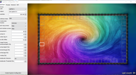 Ajustes  efecto Ambilight con Raspberry Pi