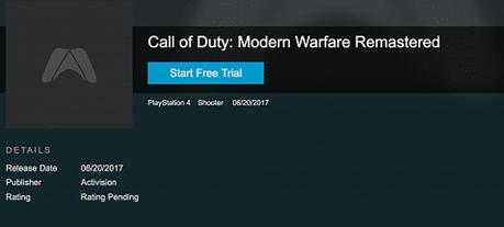 Call of Duty Modern Warfare Remastered se venderá por separado en junio según filtración Call of Duty Modern Warfare Remastered se venderá por separado en junio según filtración