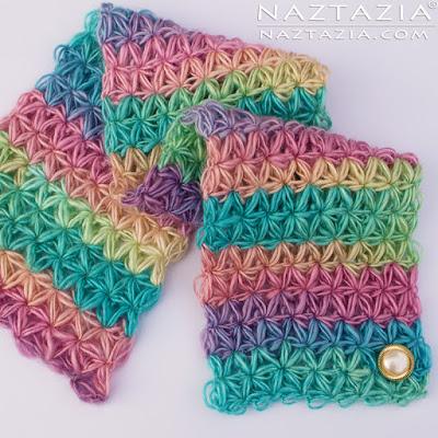 Cuello multicolor a crochet