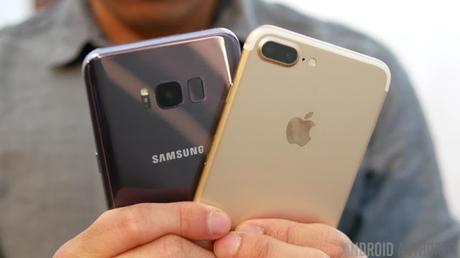 Comparativa del Samsung Galaxy S8 Plus y el iPhone 7 Plus