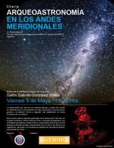 Charla “Arqueoastronomía en los Andes Meridionales” en La Serena Charla “Arqueoastronomía en los Andes Meridionales” en La Serena