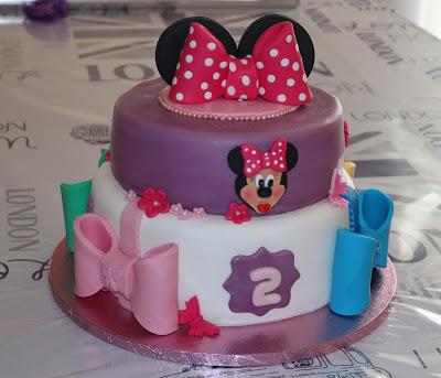 Tarta Y Galletas Minnie Para Arlet