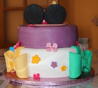 Tarta Y Galletas Minnie Para Arlet