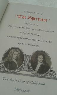 'The Spectator'. Addison y Steele. La Inglaterra del siglo XVIII
