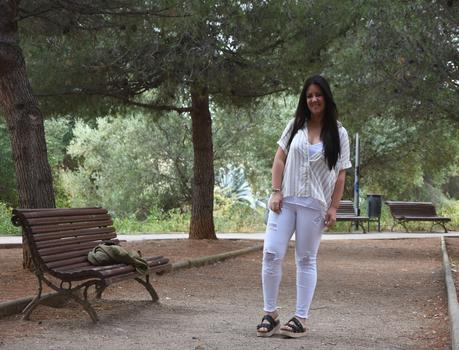 White Ripped Jeans