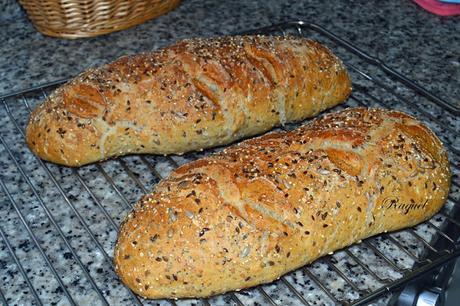 Barras de pan con ocho semillas Barras de pan con ocho semillas