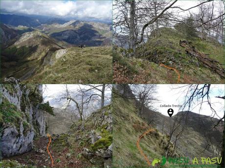 Bajando del Carriá al Collado del Trecho