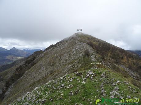 Pico Carriá desde San Ignacio: Pico Roble y Carriá