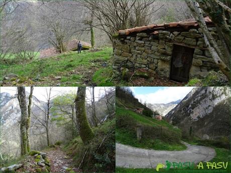 Ruta del Carriá: Zona de El Arenal saliendo de Vallesotu