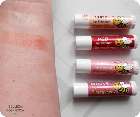 swatches Sierra bees lip shimmers Sierra bees brillos labios swatches