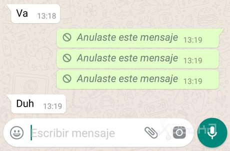 Ya puedes probar en WhatsApp la opción de anular mensajes enviados Ya puedes probar en WhatsApp la opción de anular mensajes enviados