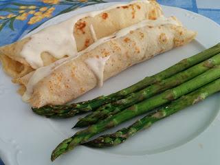 Crepes de merluza con queso