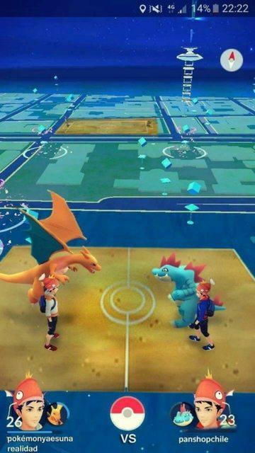 Así piensan que lucirán los combates en Pokémon GO Así piensan que lucirán los combates en Pokémon GO