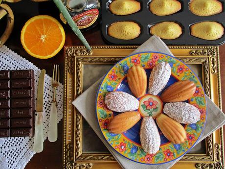 Madeleines de Sirope de Arce y Naranja