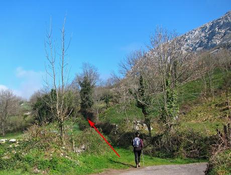 Peña Gradura desde Gradura por la Mucheirina