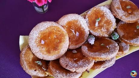 Galletas de espelta con melocotón y lavanda