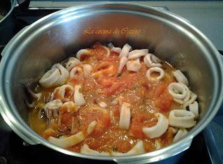 Guiso de calamares Guiso de calamares