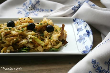 Bacalao a brás El Ágora de Ángeles Bacalao a brás, bacalao dorado