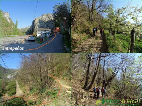 Entrepeñas, inicio de la subida a Peña Mea