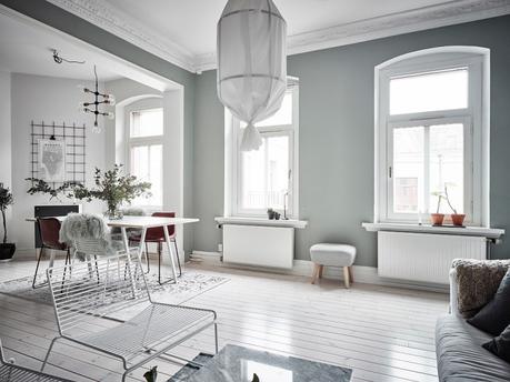 pisos pequeños piso escandinavo lámparas de diseño Lámparas con mucho volumen Lámpara Eos de Vita estilo nórdico diseño holandés diseño danés decoración sueca Ay illuminate 