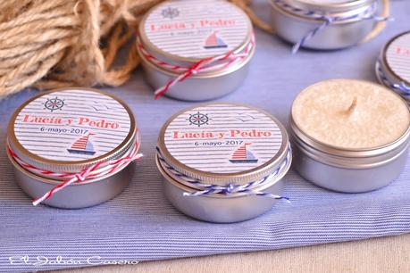 Velas para bodas detalles personalizados velas para bodas marinera detalles personalizados