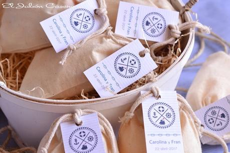 Detalles para boda marinera bolsitas perfumadas Detalles para boda marinera bolsitas perfumadas estilo nautico