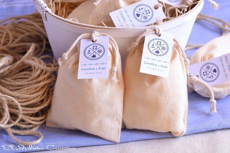 Detalles para boda marinera saquitos aromaticos Detalles para boda marinera saquitos aromaticos para armarios