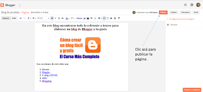 Publicar pagina estática Publicar pagina estática