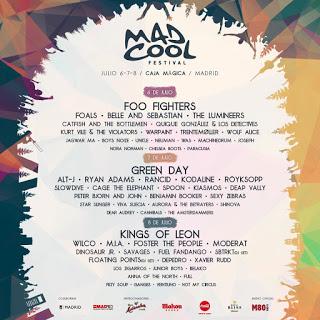 MAD COOL FESTIVAL 2017: CARTEL CERRADO