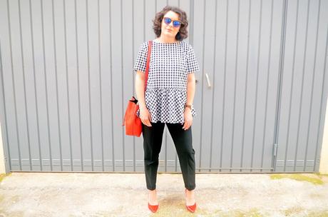 Blusa cuadros vichy con lazada trasera Blusa cuadros vichy con lazada trasera