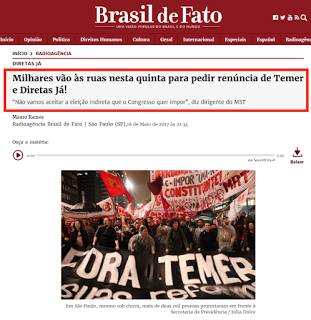 Brasil: Marchan y piden renuncia de Michel Temer