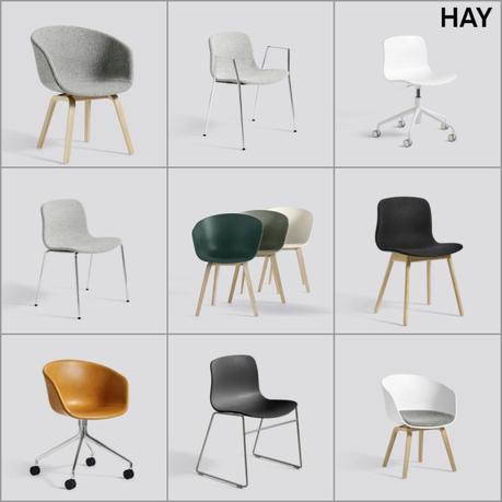 sillas de diseño danés sillas de diseño marcas diseño nórdico HAY dk estilo escandinavo diseño nórdico diseño muebles compras online sillas About a chair collection 