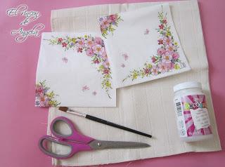 Como hacer decoupage en manteles y tapetes lavables Como hacer decoupage en manteles y tapetes lavables