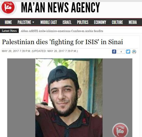 Palestino muere luchando por el ISIS en el Sinaí.