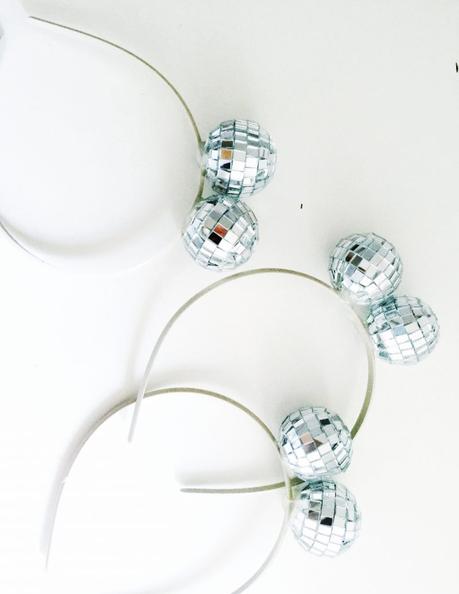 DIY. diadema de bolas de discoteca