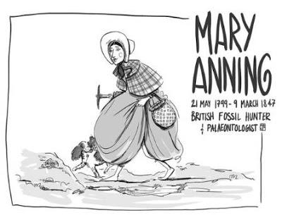 Un pequeño homenaje a Mary Anning a través de ilustraciones...